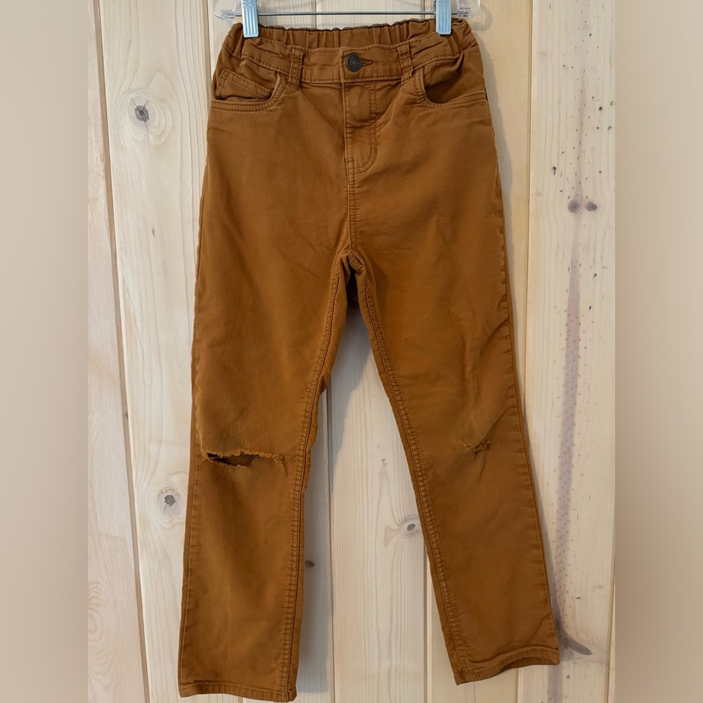 Boys size 10 carters skinny stretch khakis